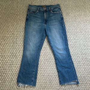 Mother Insider Crop Step Fray Jeans (style #1157-624)